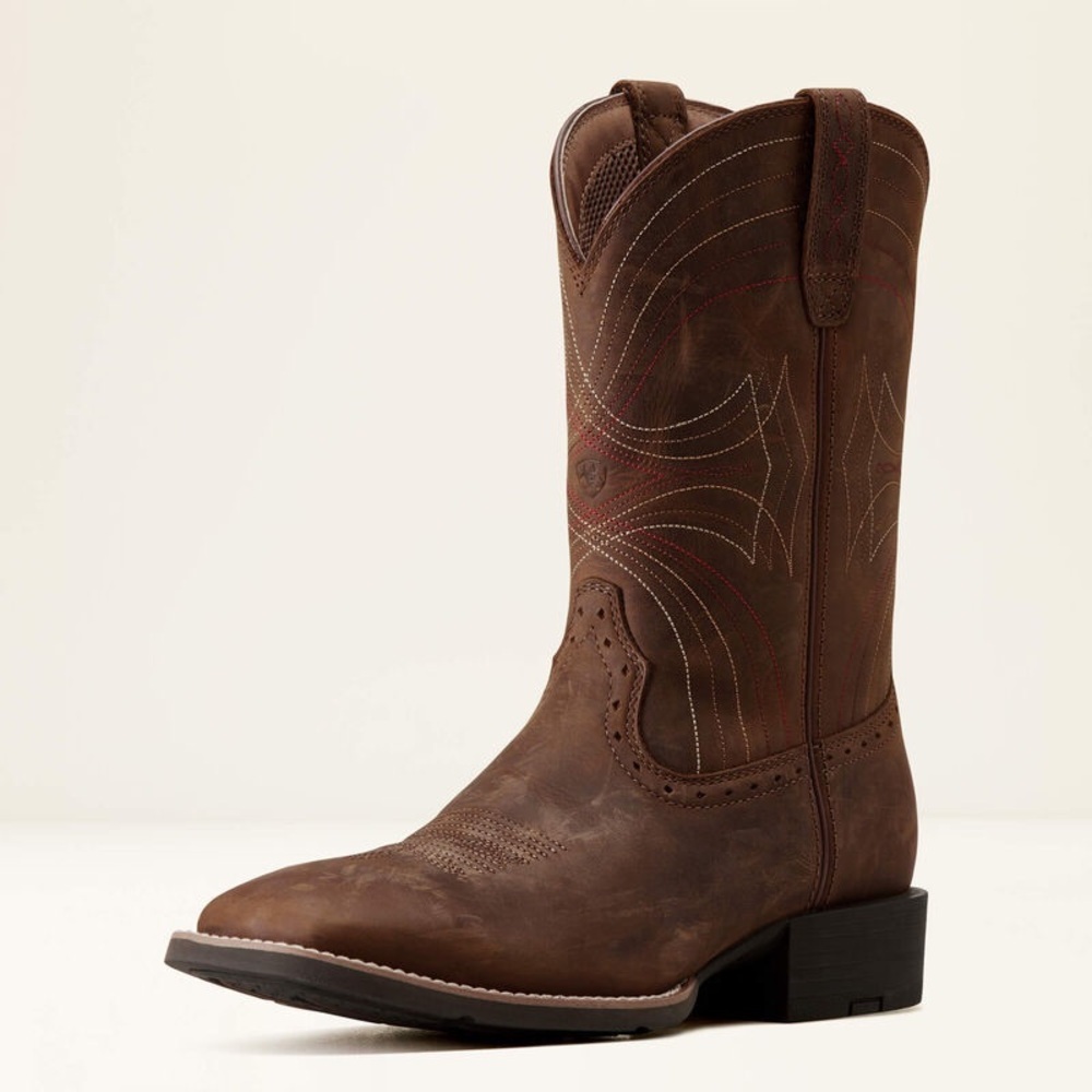 Ariat Sport Wide Square Toe Cowboy Boot Size 13D